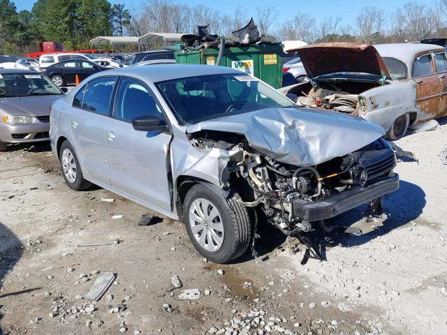 3VW1K7AJ6EM436772 - 2014 VOLKSWAGEN JETTA BASE SILVER photo 1