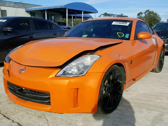 JN1BZ34E77M553420 - 2007 NISSAN 350Z COUPE ORANGE photo 2