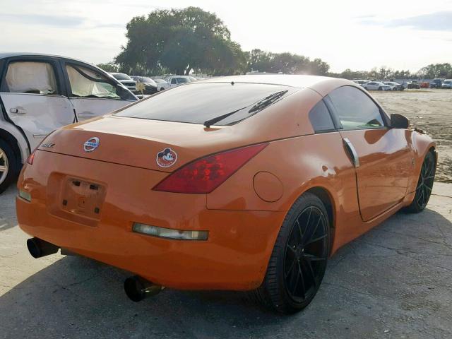 JN1BZ34E77M553420 - 2007 NISSAN 350Z COUPE ORANGE photo 4