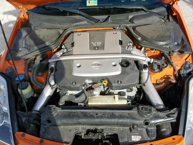 JN1BZ34E77M553420 - 2007 NISSAN 350Z COUPE ORANGE photo 7