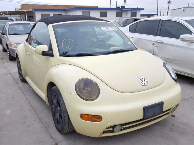 3VWCK21Y23M312486 - 2003 VOLKSWAGEN NEW BEETLE YELLOW photo 1