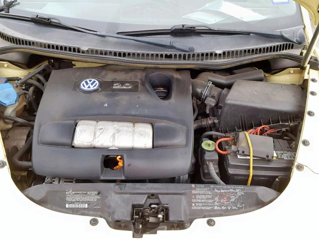 3VWCK21Y23M312486 - 2003 VOLKSWAGEN NEW BEETLE YELLOW photo 7