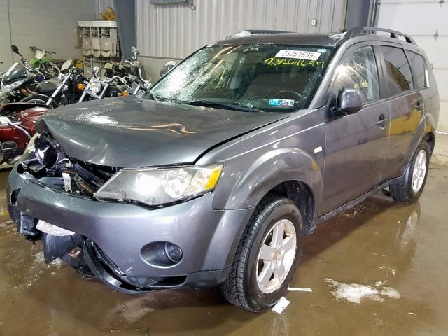 JA4MT31X57U007500 - 2007 MITSUBISHI OUTLANDER CHARCOAL photo 2