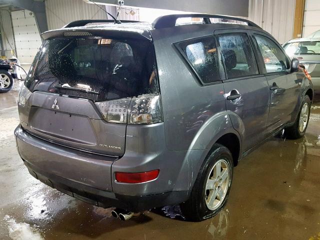 JA4MT31X57U007500 - 2007 MITSUBISHI OUTLANDER CHARCOAL photo 4