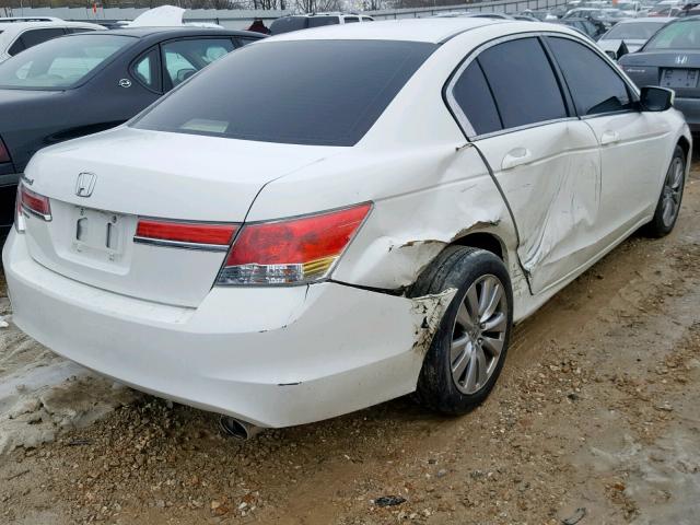 1HGCP2F71CA005345 - 2012 HONDA ACCORD EX WHITE photo 4