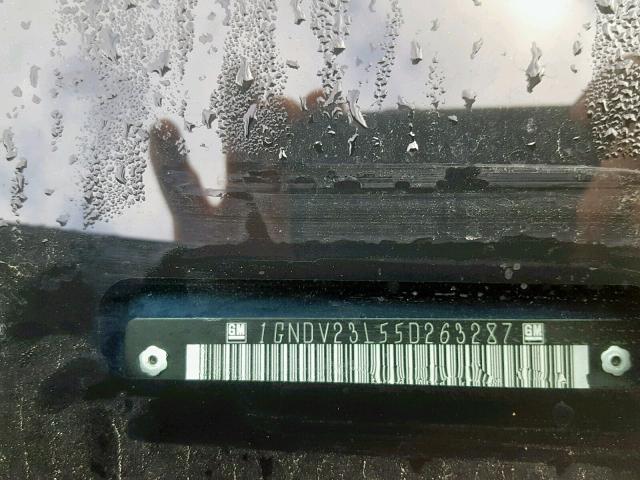 1GNDV23L55D263287 - 2005 CHEVROLET UPLANDER L Mavi foto 10