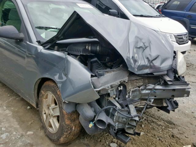 1G1ZT52875F265686 - 2005 CHEVROLET MALIBU LS ნაცრისფერი ფოტო 9