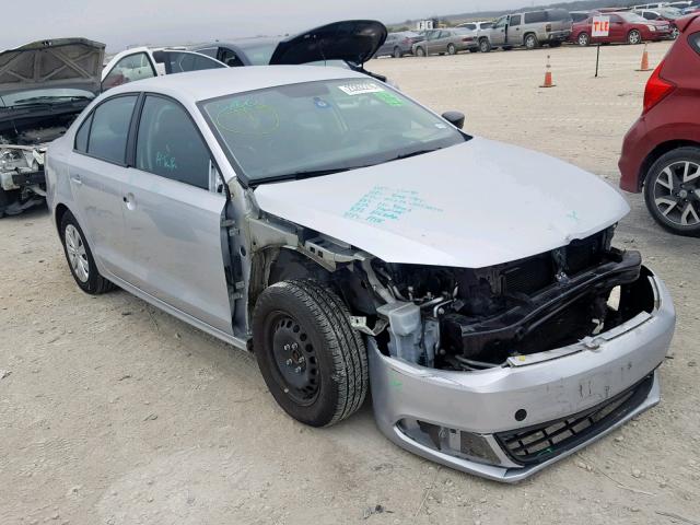 3VW2K7AJ3EM300202 - 2014 VOLKSWAGEN JETTA BASE 银色 照片 1