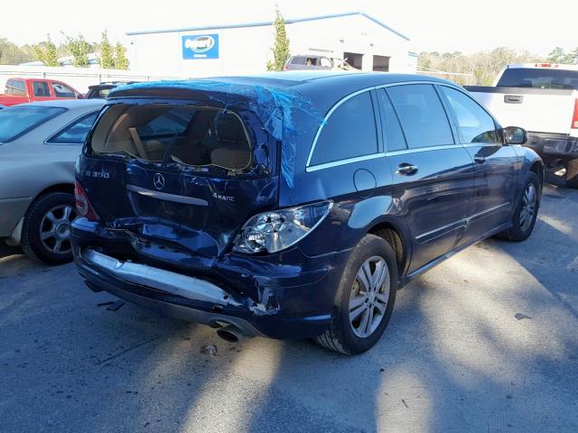 4JGCB65E88A080115 - 2008 MERCEDES-BENZ R 350 BLUE photo 4