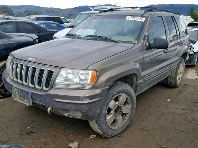 1J4GW58N21C724132 - 2001 JEEP GRAND CHER BEIGE photo 2