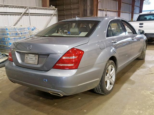 WDDNG7DB2CA466362 - 2012 MERCEDES-BENZ S 550 BLUE photo 4