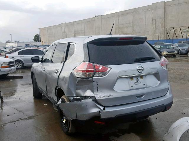 KNMAT2MT9FP555766 - 2015 NISSAN ROGUE S SILVER photo 3