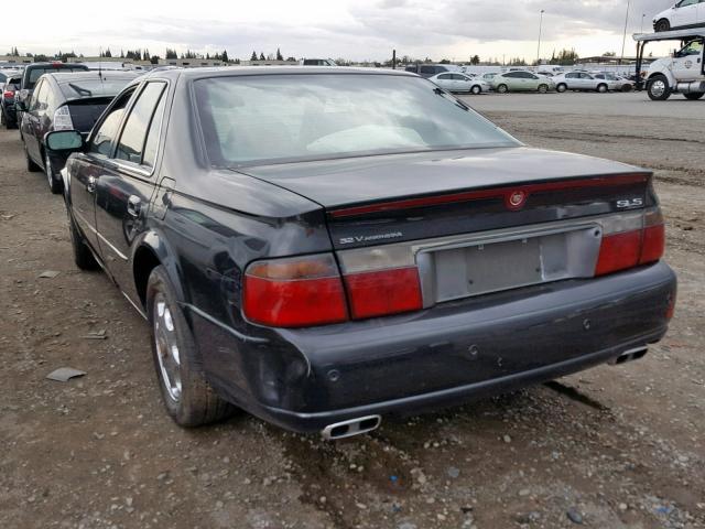 1G6KS54Y32U204046 - 2002 CADILLAC SEVILLE SL BLACK photo 3