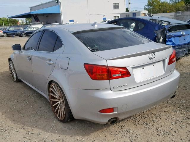 JTHBK262X72050733 - 2007 LEXUS IS 250 SILVER photo 3