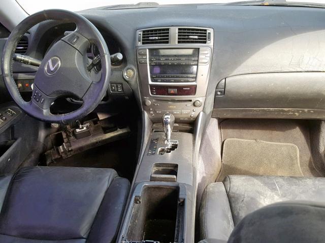 JTHBK262X72050733 - 2007 LEXUS IS 250 SILVER photo 9