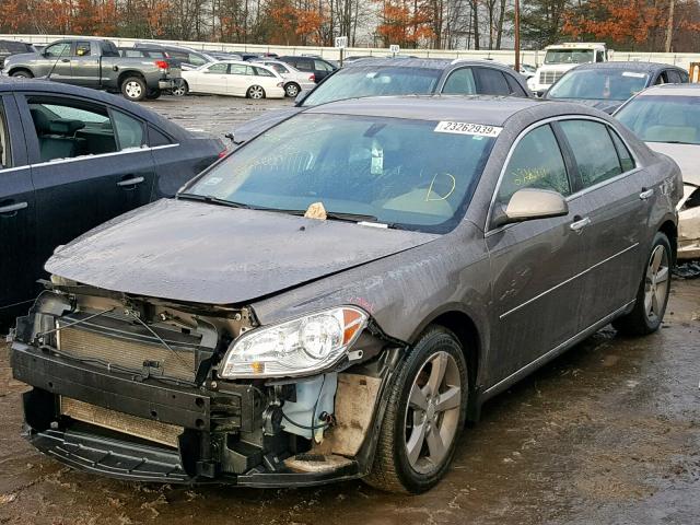 1G1ZC5E05CF213413 - 2012 CHEVROLET MALIBU 1LT ყავისფერი ფოტო 2