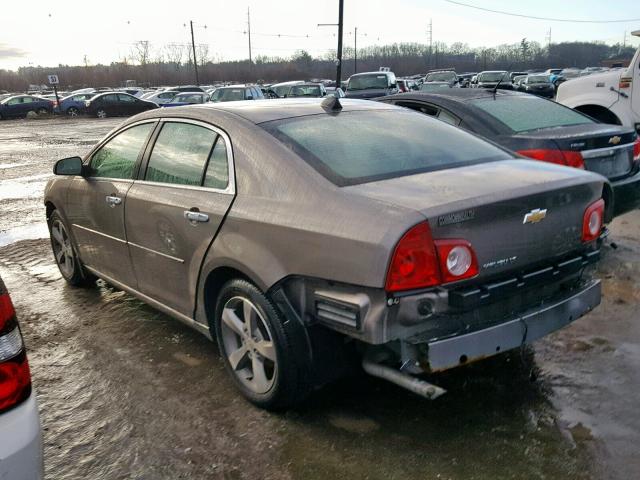 1G1ZC5E05CF213413 - 2012 CHEVROLET MALIBU 1LT ყავისფერი ფოტო 3