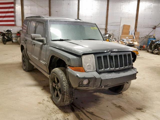 1J8HG48K76C280382 - 2006 JEEP COMMANDER BLACK photo 1