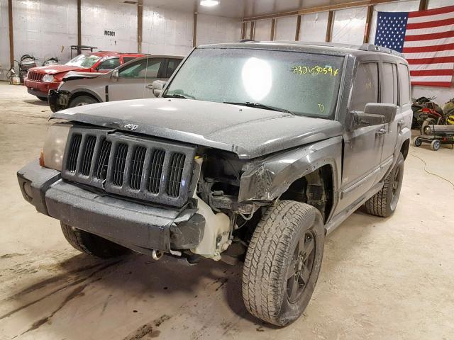 1J8HG48K76C280382 - 2006 JEEP COMMANDER BLACK photo 2