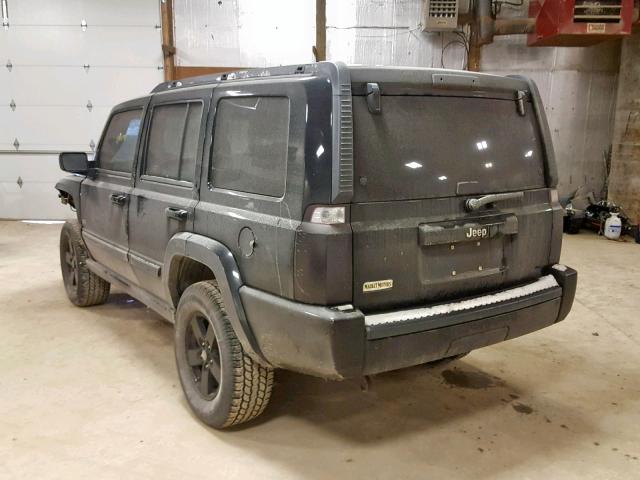 1J8HG48K76C280382 - 2006 JEEP COMMANDER BLACK photo 3