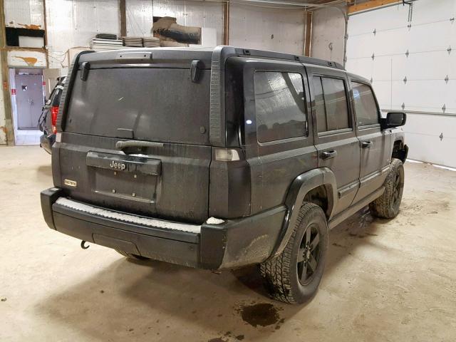 1J8HG48K76C280382 - 2006 JEEP COMMANDER BLACK photo 4