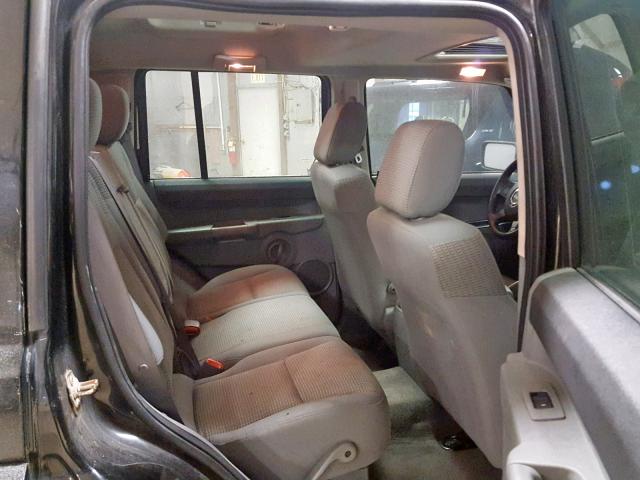 1J8HG48K76C280382 - 2006 JEEP COMMANDER BLACK photo 6