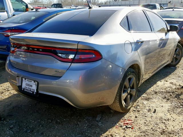 1C3CDFBB3GD660608 - 2016 DODGE DART SXT GRAY photo 4