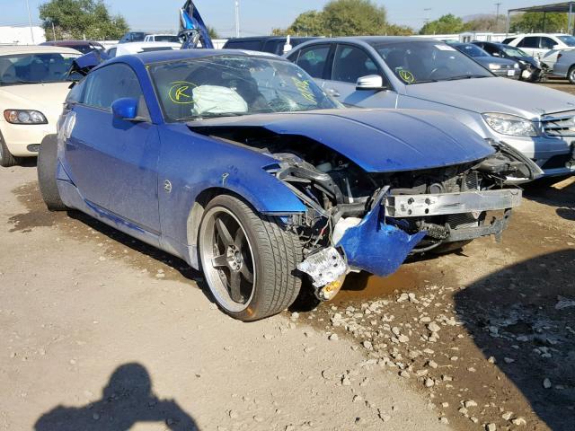 JN1AZ34D73T101390 - 2003 NISSAN 350Z COUPE BLUE photo 1