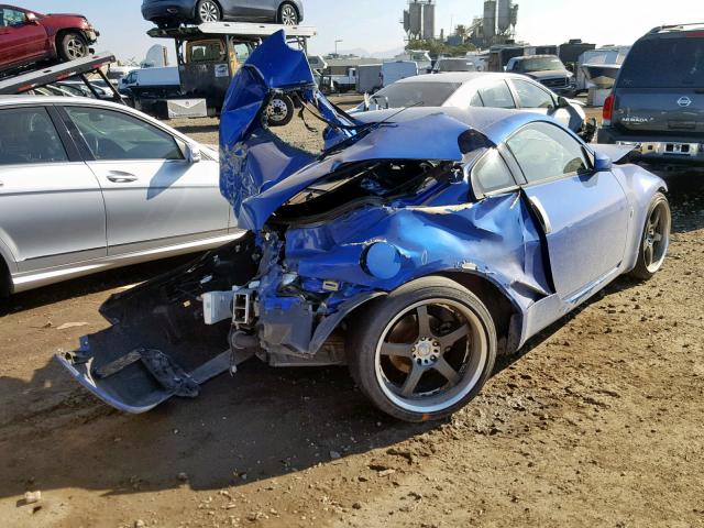 JN1AZ34D73T101390 - 2003 NISSAN 350Z COUPE BLUE photo 6