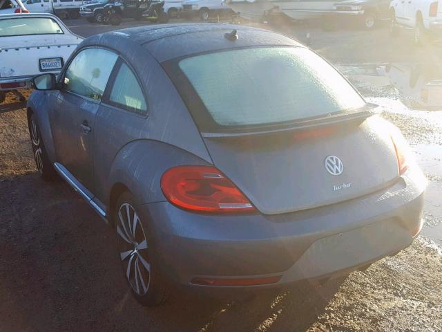 3VWVT7AT2EM600728 - 2014 VOLKSWAGEN BEETLE TUR GRAY photo 3