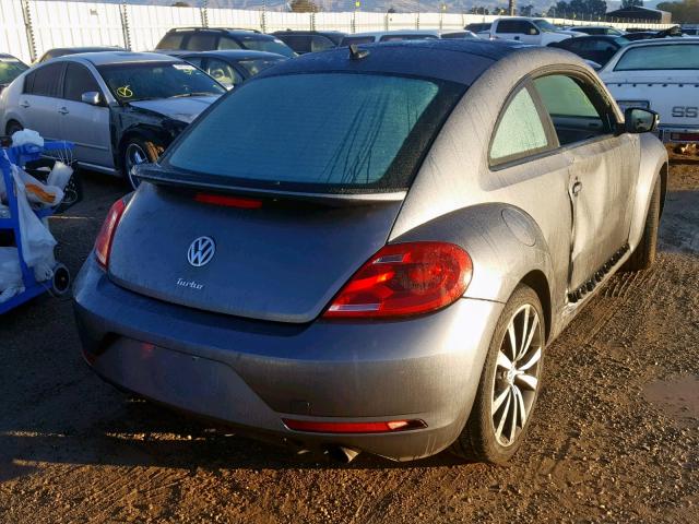 3VWVT7AT2EM600728 - 2014 VOLKSWAGEN BEETLE TUR GRAY photo 4