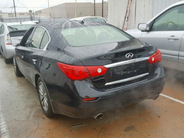 JN1BV7AP8FM349345 - 2015 INFINITI Q50 BASE BLACK photo 3