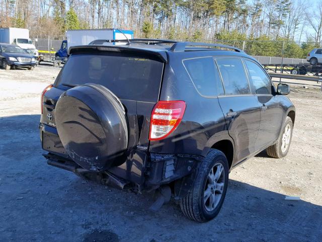 2T3BK4DV7AW030304 - 2010 TOYOTA RAV4 BLACK photo 4