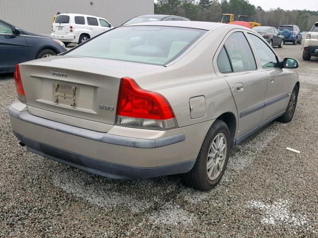 YV1RS61T232257838 - 2003 VOLVO S60 GOLD photo 4