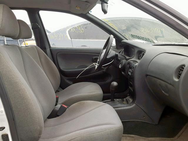 KMHJF24M0WU700223 - 1998 HYUNDAI ELANTRA WHITE photo 5