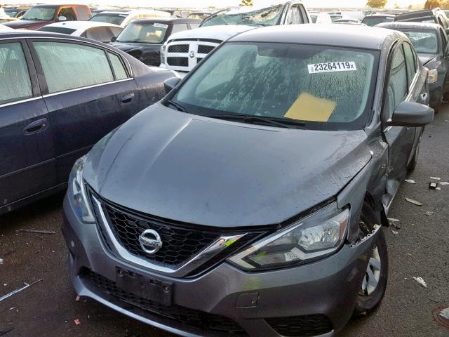 3N1AB7APXGY243322 - 2016 NISSAN SENTRA S 灰色 照片 2