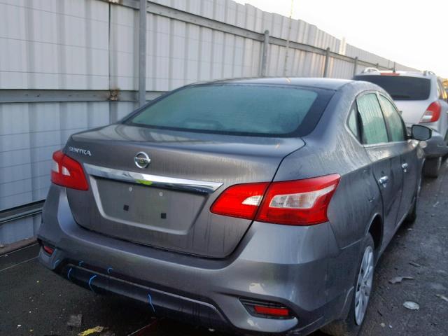 3N1AB7APXGY243322 - 2016 NISSAN SENTRA S 灰色 照片 4