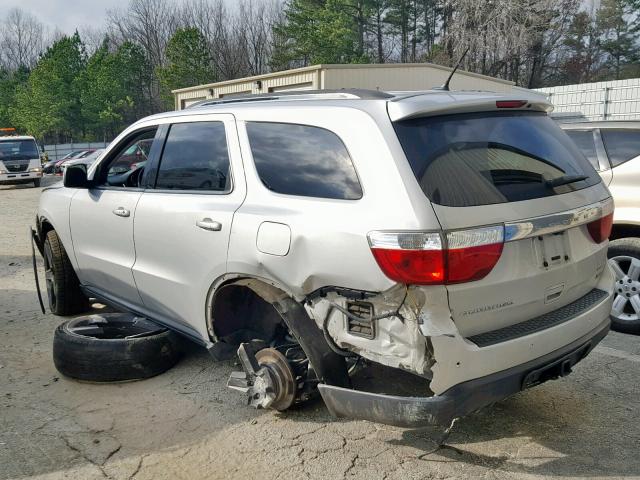 1C4RDHDG6CC129896 - 2012 DODGE DURANGO CR SILVER photo 3