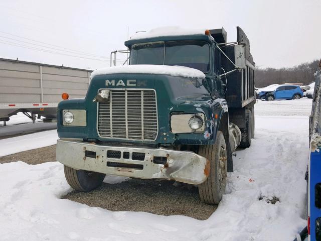 1M2N188Y0FA010523 - 1985 MACK 600 R600 GREEN photo 2