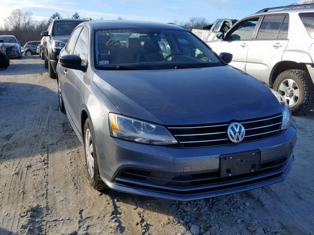 3VW2K7AJXFM305592 - 2015 VOLKSWAGEN JETTA BASE GRAY photo 9