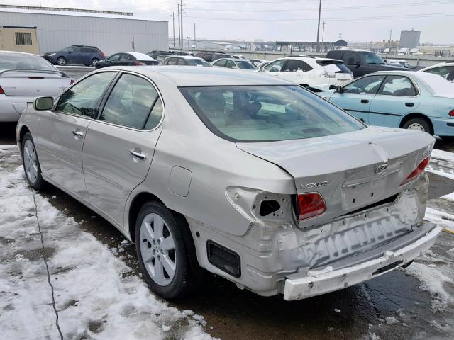 JTHBA30G065157283 - 2006 LEXUS ES 330 GRAY photo 3