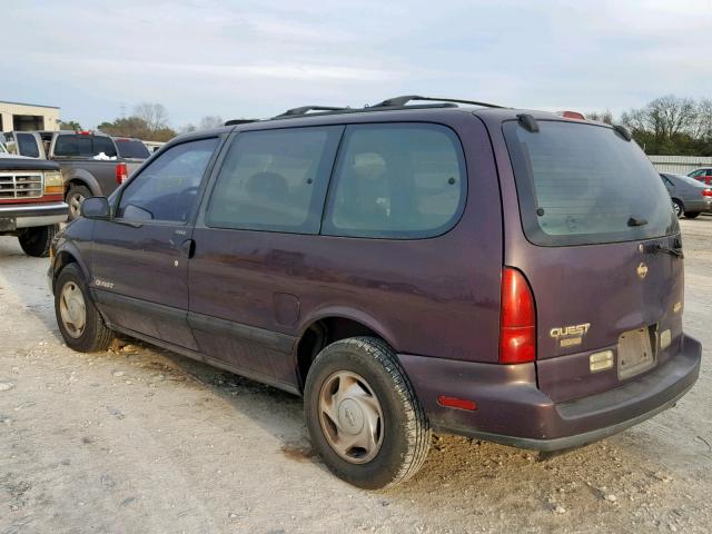 4N2DN11W8SD805779 - 1995 NISSAN QUEST XE PURPLE photo 3