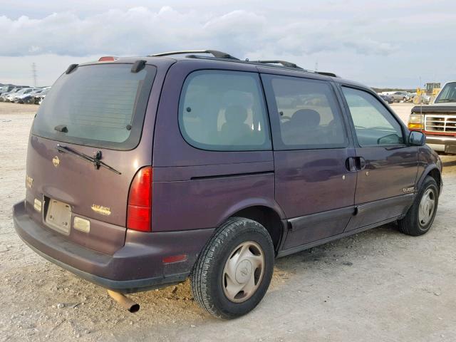 4N2DN11W8SD805779 - 1995 NISSAN QUEST XE PURPLE photo 4