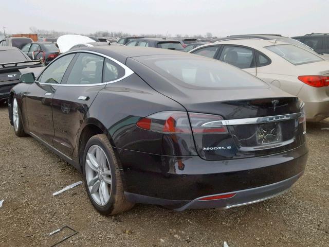 5YJSA1H26FF081324 - 2015 TESLA MODEL S 85 BLACK photo 3