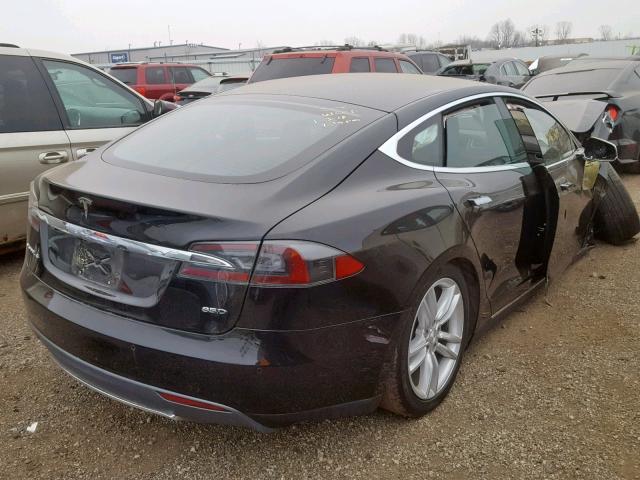 5YJSA1H26FF081324 - 2015 TESLA MODEL S 85 BLACK photo 4