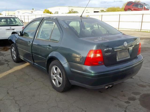 3VWSE69M43M102225 - 2003 VOLKSWAGEN JETTA GLS GREEN photo 3