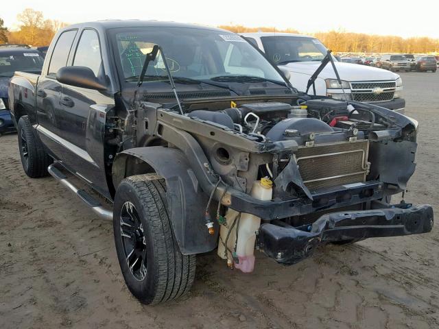 1D7CE3GK9AS173020 - 2010 DODGE DAKOTA SXT BLACK photo 1