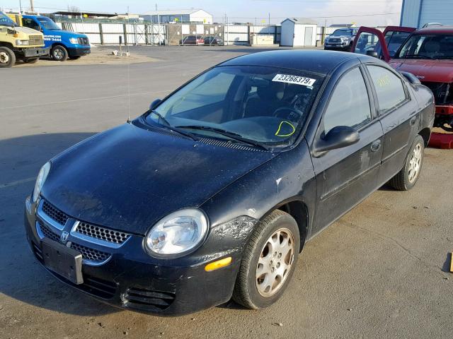 1B3ES56CX5D106830 - 2005 DODGE NEON SXT BLACK photo 2