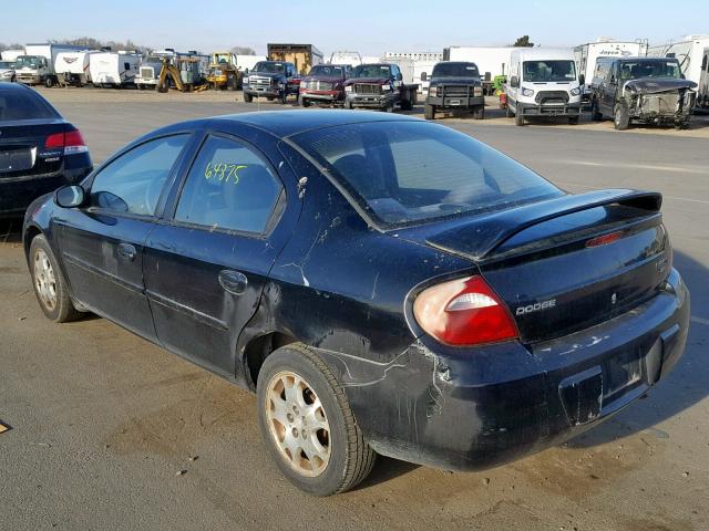 1B3ES56CX5D106830 - 2005 DODGE NEON SXT BLACK photo 3