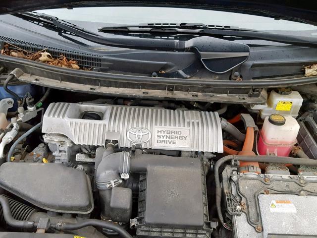 JTDKN3DU2A5076879 - 2010 TOYOTA PRIUS ლურჯი ფოტო 7